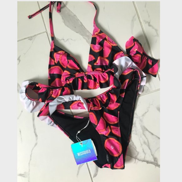 Missguided Grapefruit Print Bikini - Picture 1 of 2